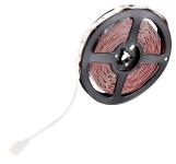 Luminea Home Control WLAN-RGB-LED-Streifen mit Sound-Steuerung, App, Sprachsteuerung, 10 m
