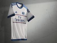 Drei Streifen, drei Farben: adidas präsentiert neues HSV-Heimtrikot