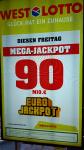 Mega-Jackpot von 90 Millionen Euro wartet