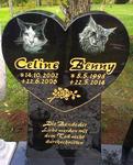 Ein Tiergrabstein zur Tierbestattung auf dem Tierfriedhof