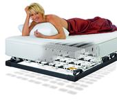 Lattoflex bed systems support an ergonomic position of the spine throughout the night / Photo: AGR/Lattoflex