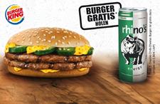 Mit rhino's energy drink Burger gratis holen bei BURGER KING®