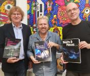 Australiens legendärer Schlagzeuger John Trotter bei AMA in Berlin zu Besuch - seine Notenbücher mit CD-Demonstrationen sind in Europa bereits Bestseller