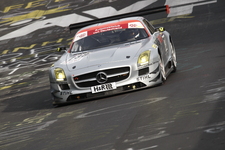 Platz drei für den SLS AMG GT3 beim letzten Testeinsatz auf der Nürburgring-Nordschleife