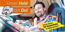 Gutscheinaktion für Berufskraftfahrer auf VEDA-Autohöfen