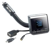 auvisio Plug & Play DAB+/DAB KFZ-/Autoadapter mit FM-Transmitter