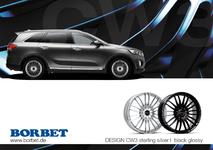 Eleganz für SUVs - das BORBET CW3 auf dem Kia Sorento