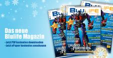 Transformatische und affentastische Weihnachtsausgabe des Blulife Magazins erhältlich