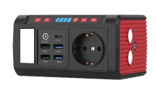 revolt Mini-Solar-Konverter & Powerbank HSG-240, 24 Ah, 12/230 V, USB, LED, 120 Watt