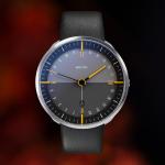 TRES 24 plus titan - the new 24-hour three-hand watch from BOTTA with a protected design, three-part titanium case and second indicator