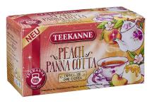 Neu von TEEKANNE: Peach Panna Cotta für die Teetasse