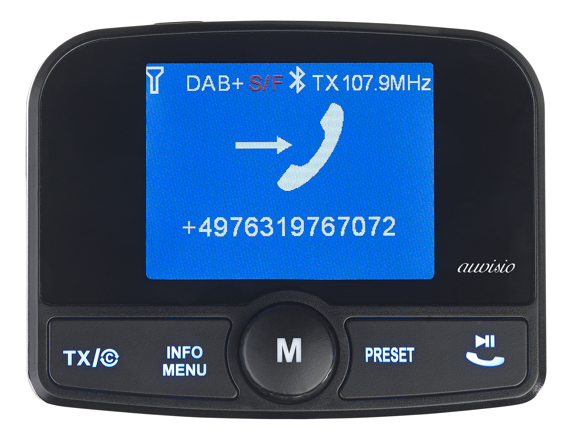 auvisio KfzDAB+/DABEmpfänger, FMTransmitter, Bluetooth