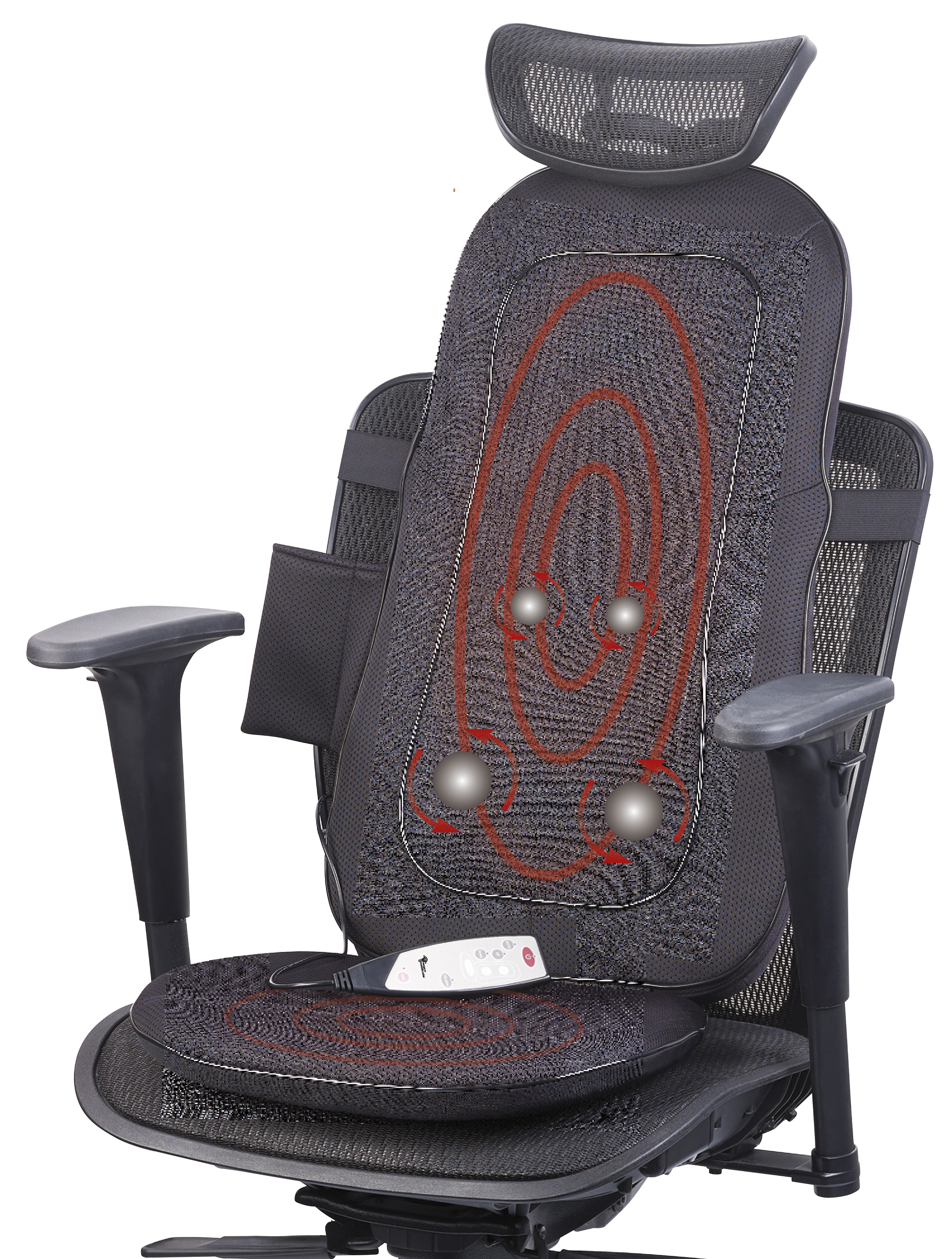 newgen medicals Shiatsu-Sitzauflage MA-500 für Rückenmassage, mit  IR-Tiefenwärme & Vibration, PEARL GmbH, Story - lifePR