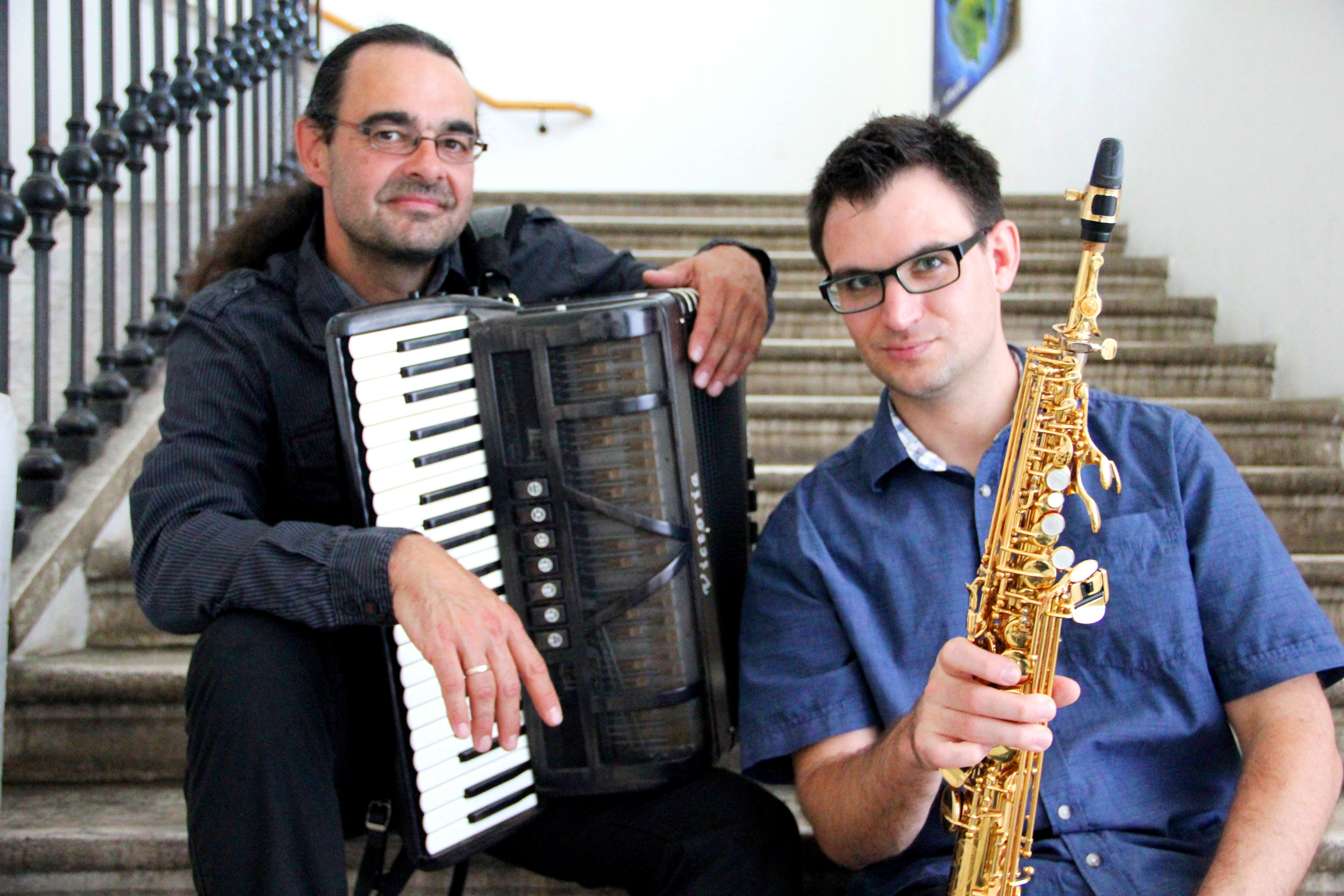 25. Februar 14 Uhr "AkkordeonSaxophon Projekt", Kulturgewächshaus