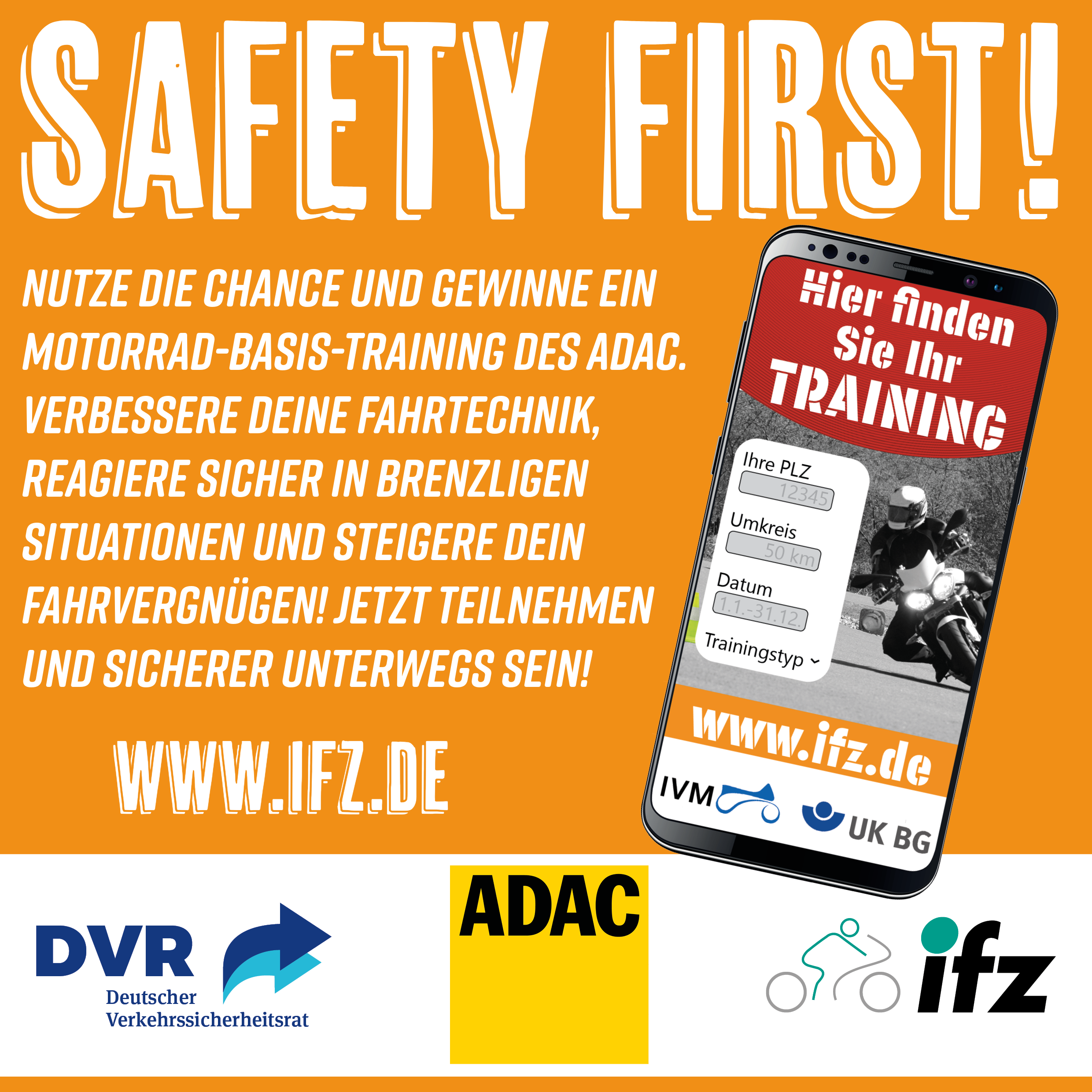 Ifz Innovative Lösung senden– Motorradtraining gewinnen, Institut für ...