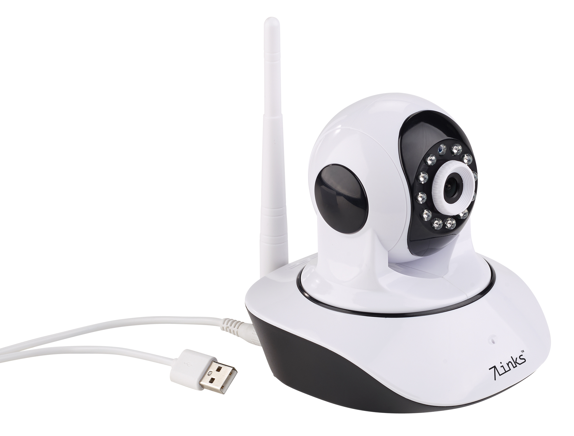 7links Dreh und schwenkbare WLANHDIPKamera IPC280.HD mit SD