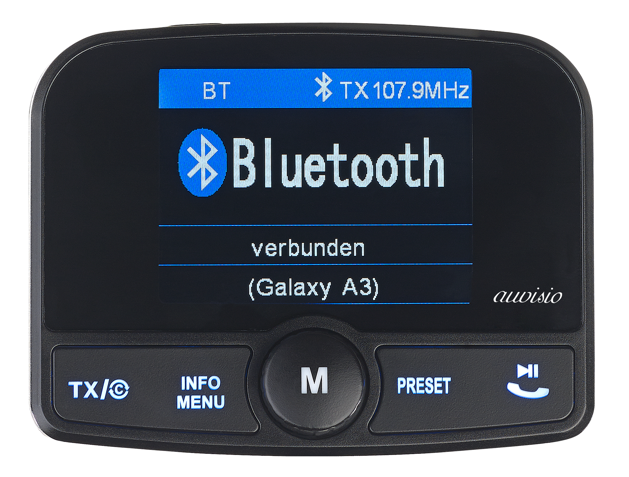 auvisio KfzDAB+/DABEmpfänger, FMTransmitter, Bluetooth