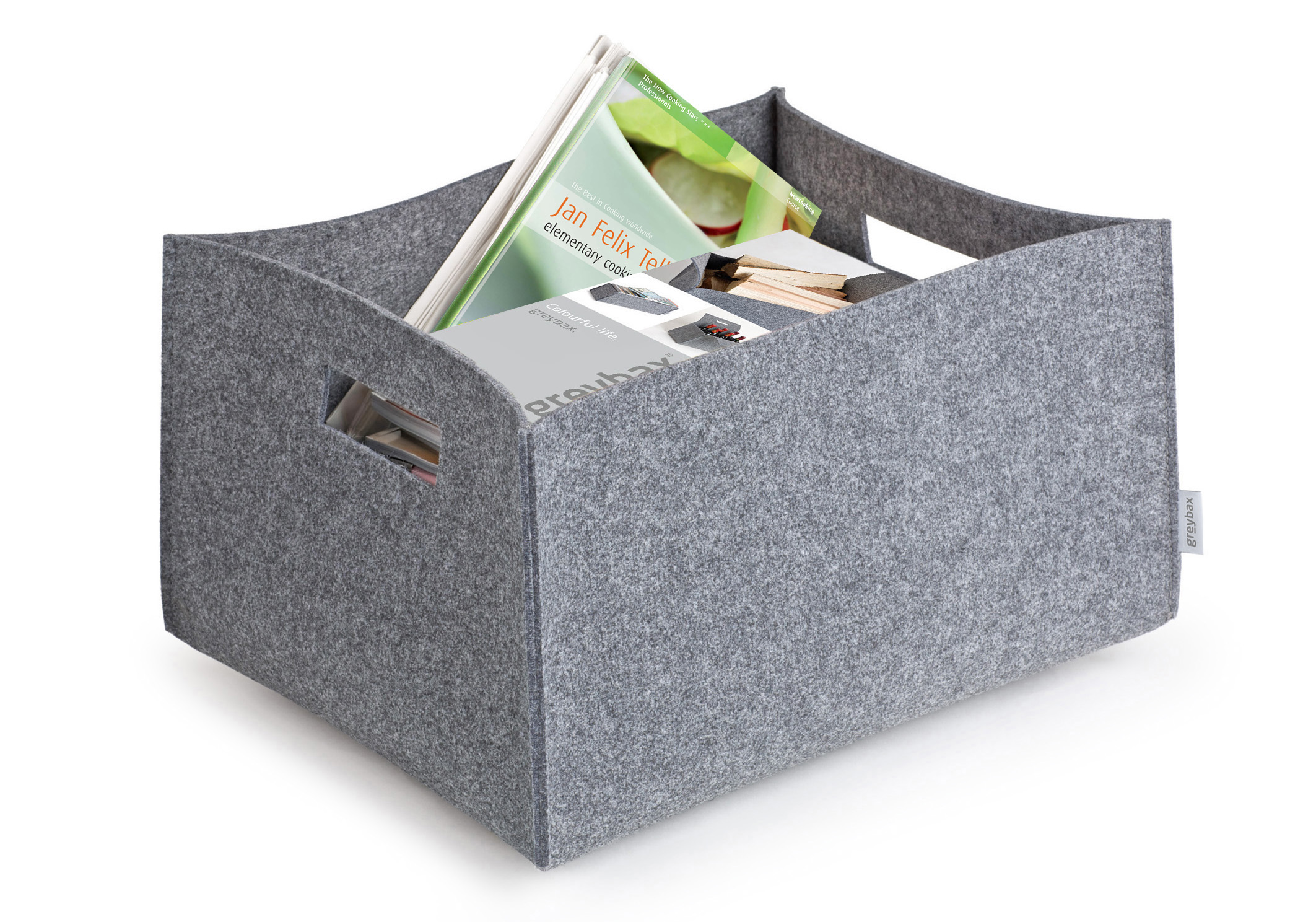 Design für den Kofferraum: Die Filzbox PICK UP von greybax, Cleven