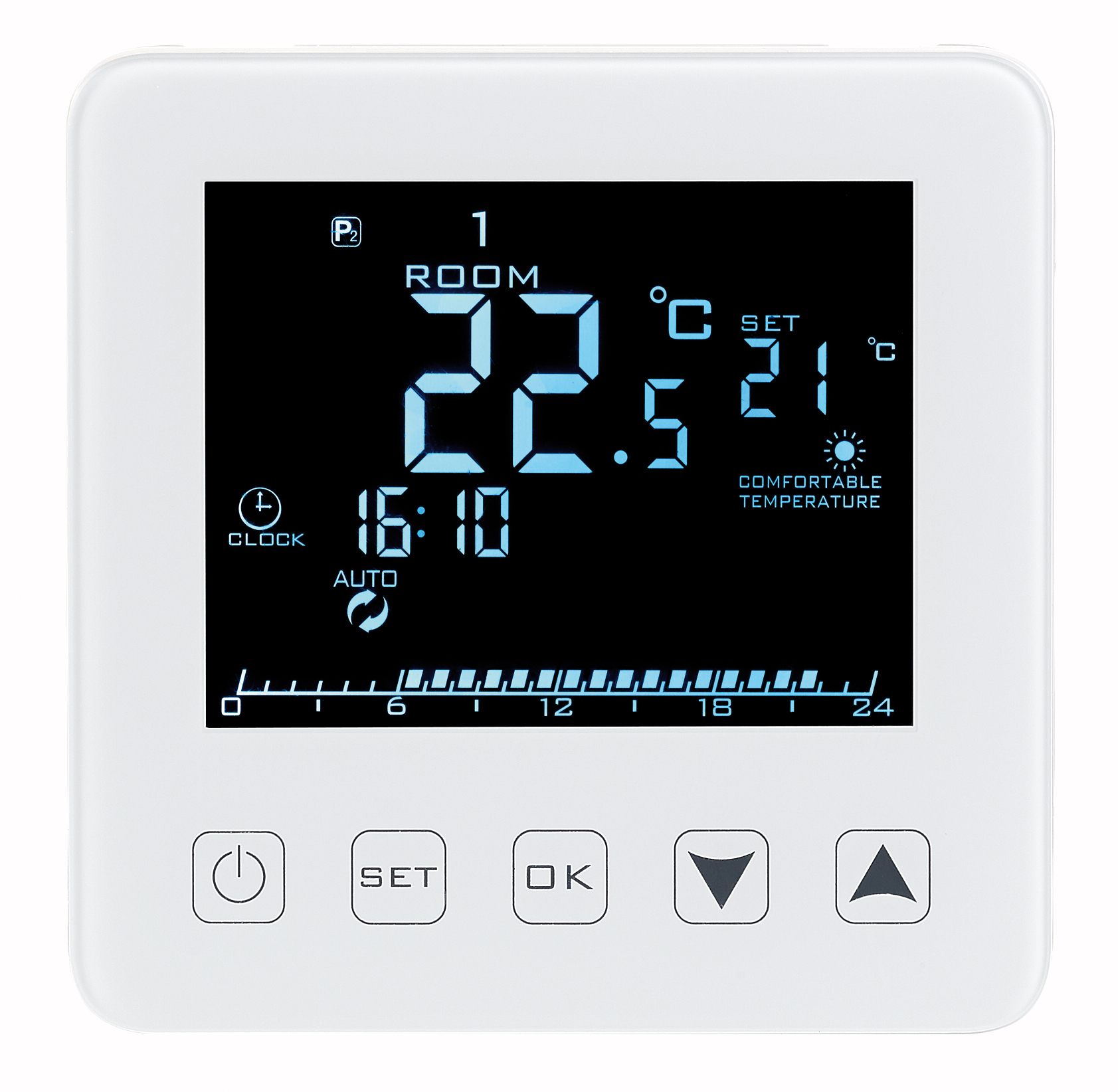 revolt WLANRaumthermostat für Heizungen, für Amazon Alexa & Google
