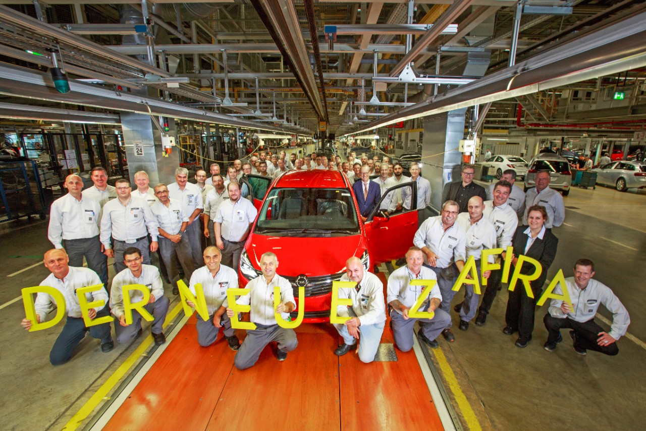 Produktionsstart für den neuen Opel Zafira im Werk Rüsselsheim, Opel