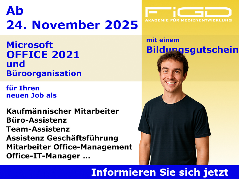 Microsoft Office 2021 & Büroorganisation – Onlinekurs ab 24.11.2025 ...