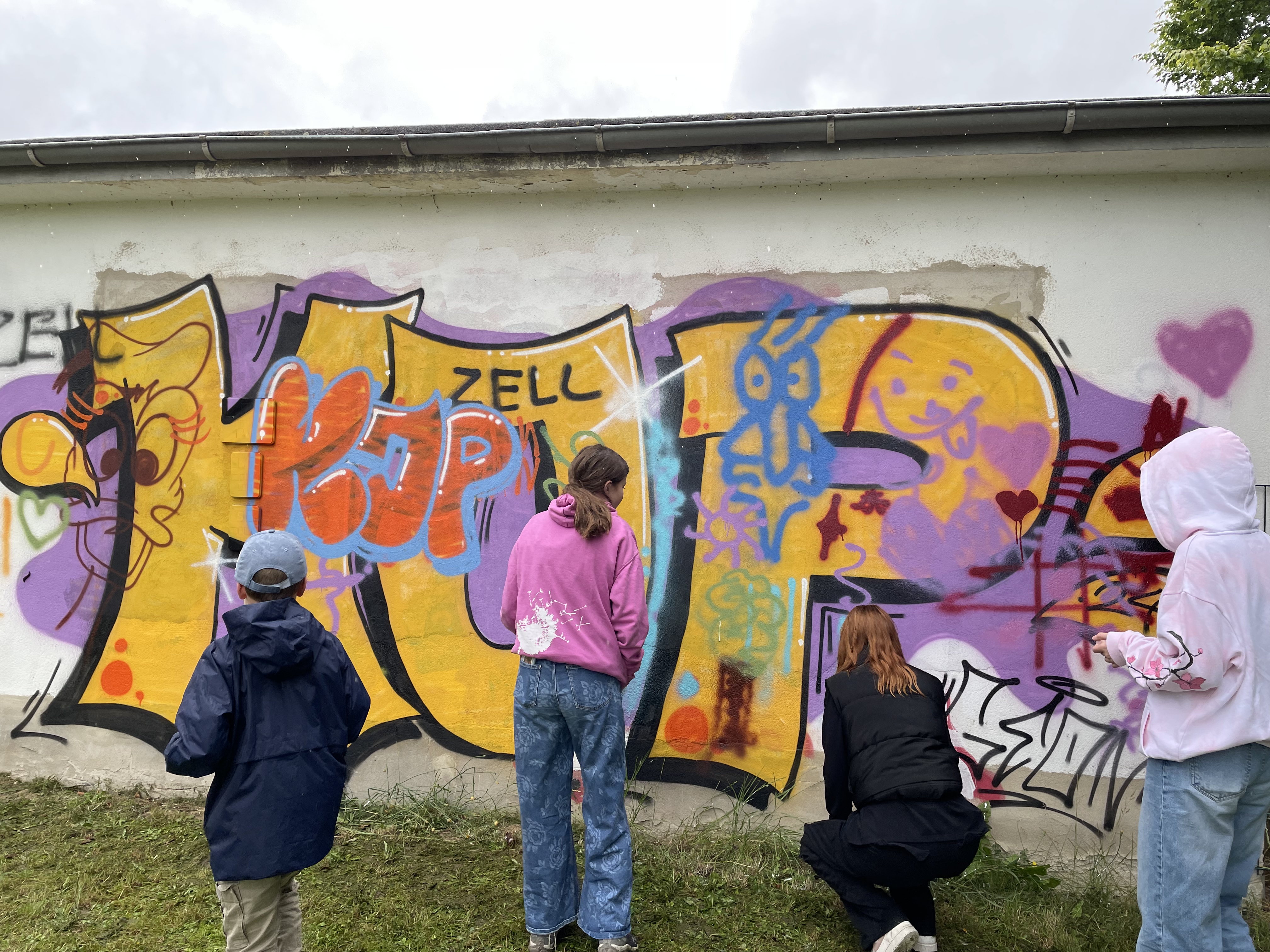 Graffiti-Wand-in-Zell