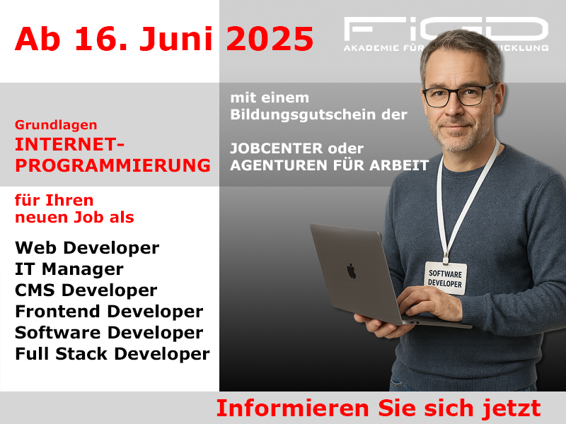 Mit HTML, CSS & Co. zum neuen Job im Web, FiGD Akademie GmbH, Story ...
