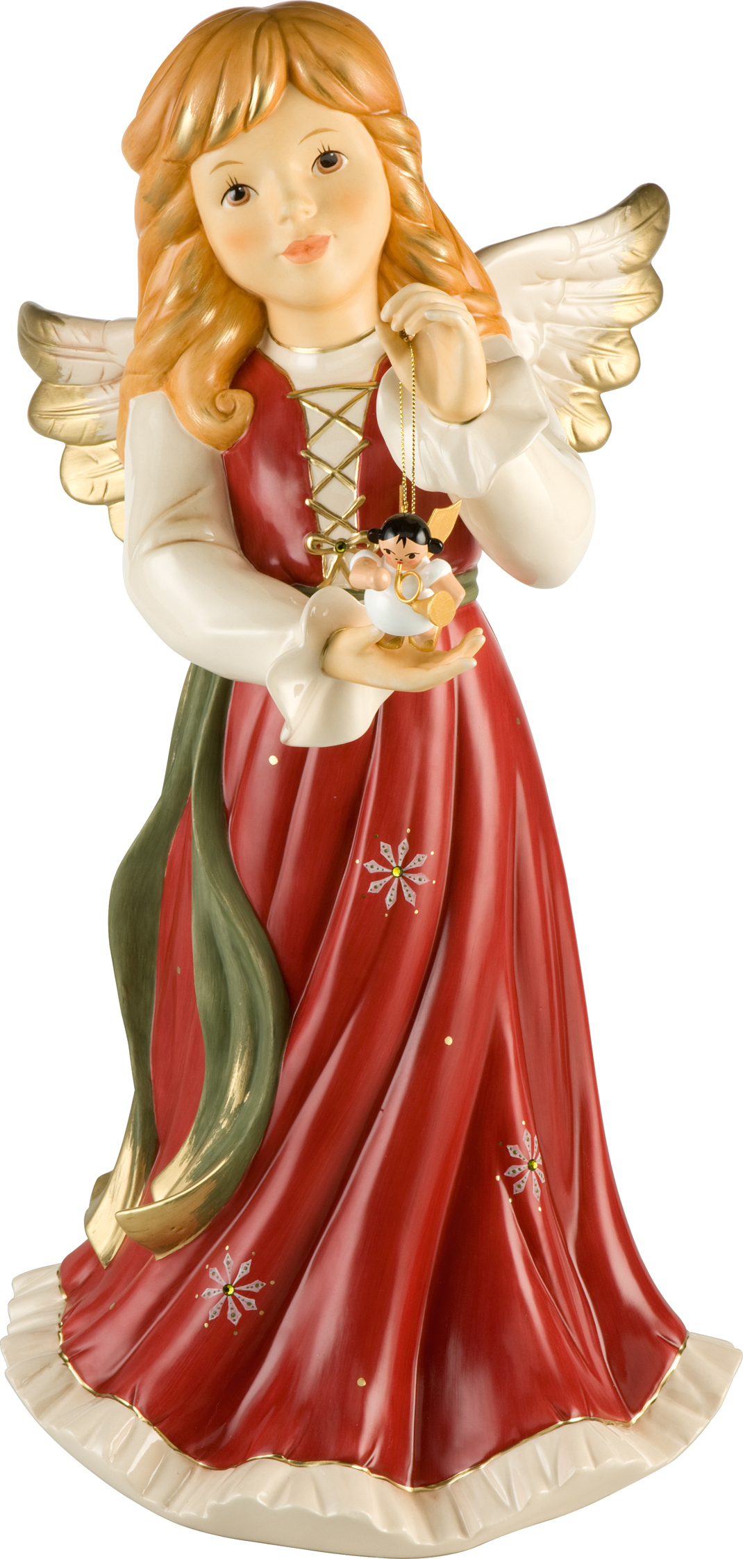 Die neuen Engel in den traditionellen Weihnachtsfarben von Goebel Porzellan  erstrahlen im hellen Lichterglanz, Goebel Porzellan GmbH, Story - lifePR
