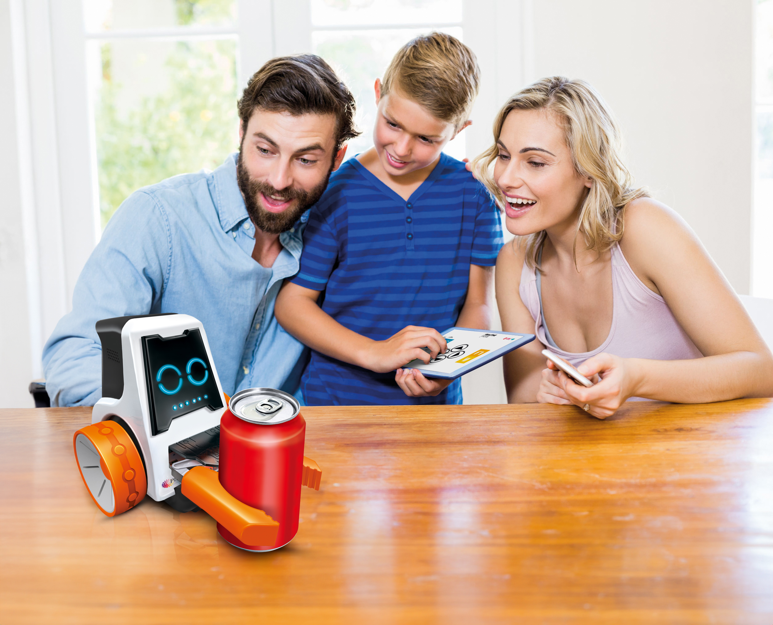 Playtastic Spielzeug-Roboter-Bausatz mit Bluetooth und App für