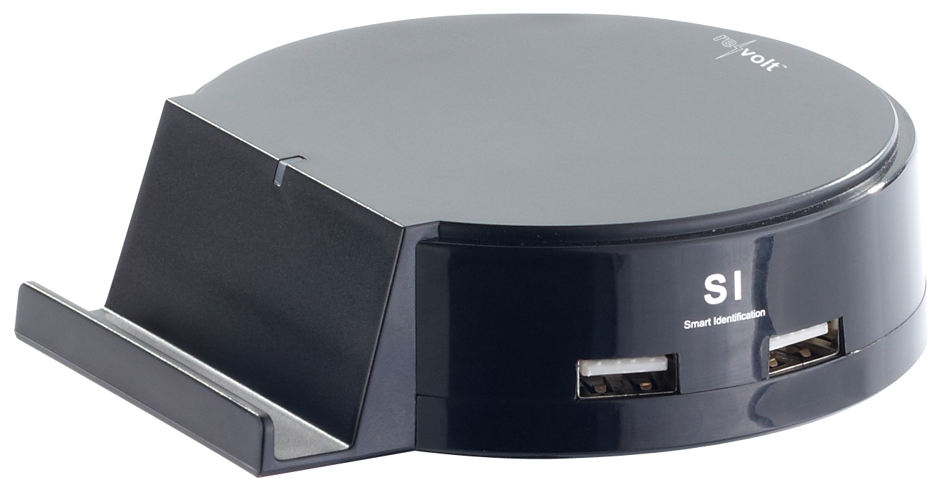 Revolt Intelligente 4 Port USB-Ladestation mit Geräte-Halterung, 25 W,  PEARL GmbH, Story - lifePR