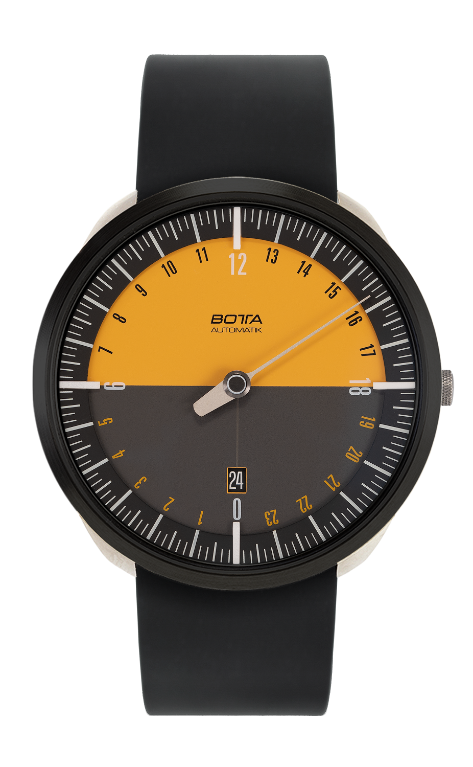 Botta Uno 24 Analoguhr Mit 24 Stundenanzeige Botta Design 24