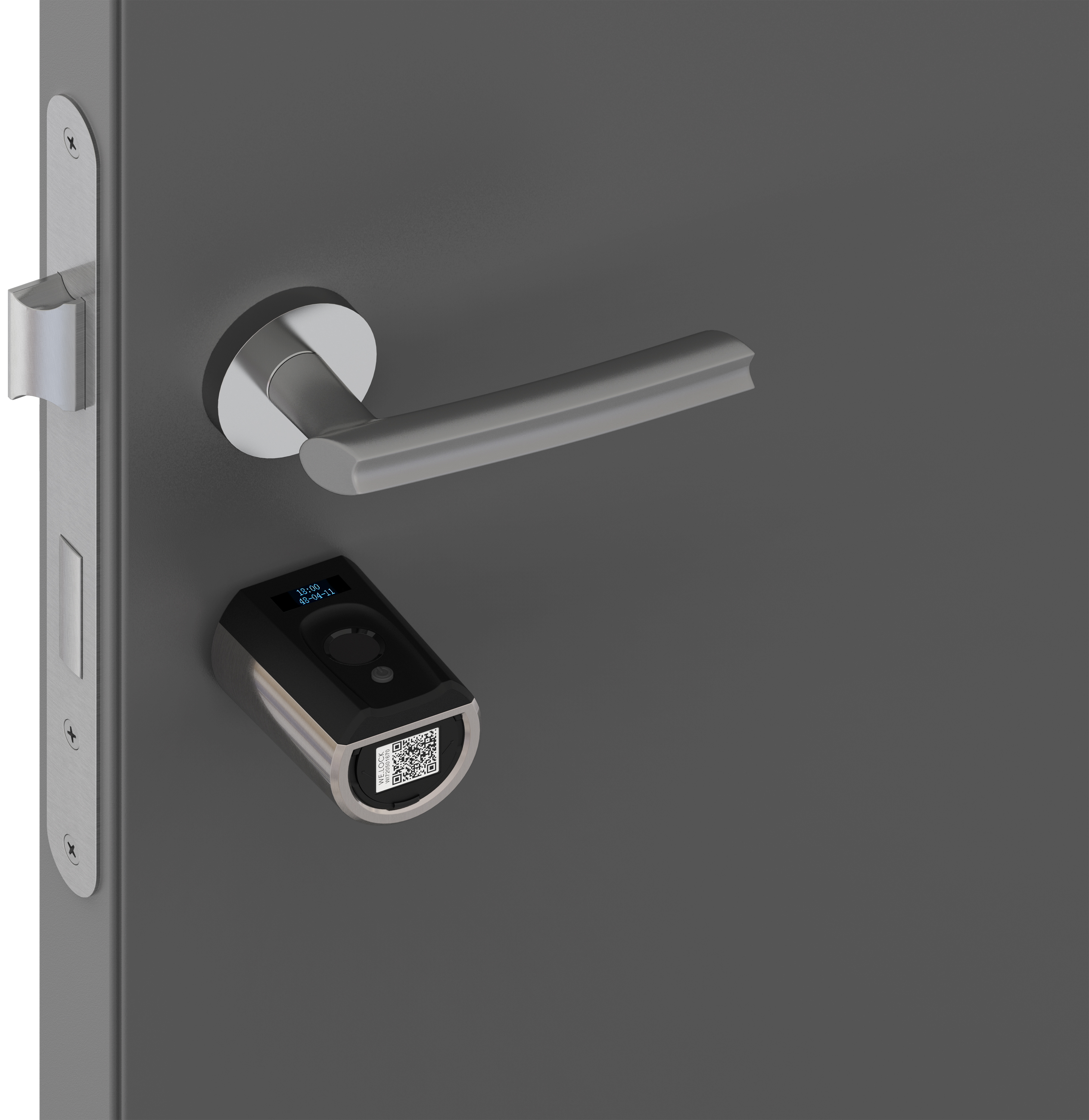 VisorTech Fingerabdruck Türschloss - Elektronischer Schließzylinder Mit App & Transponder