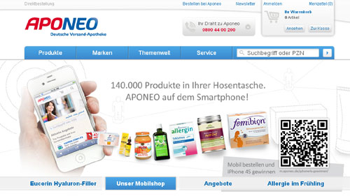 APONEO - nutzerfreundlichste Versandapotheke, APONEO Apotheke ...