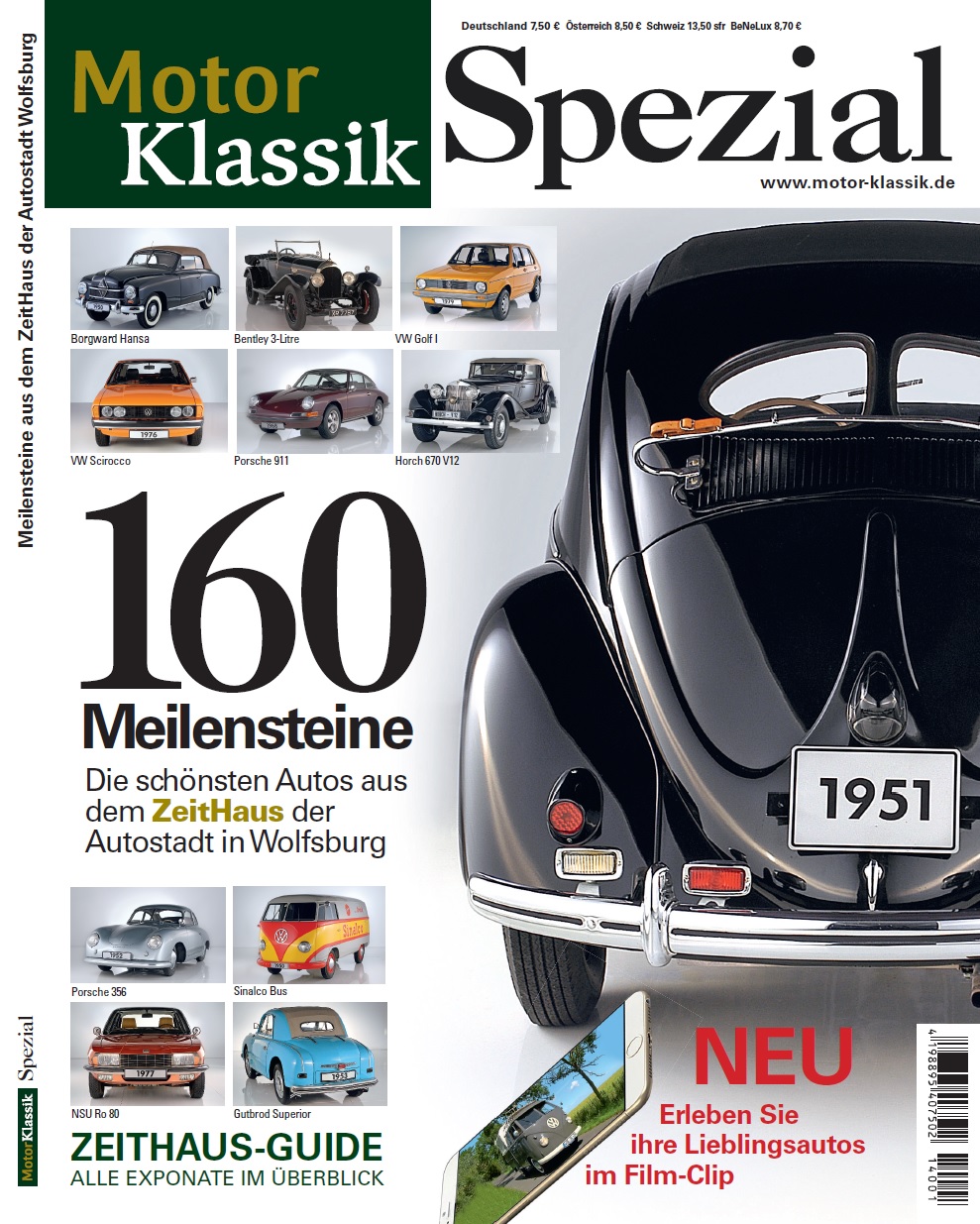 Motor Klassik präsentiert „160 Meilensteine“ der Automobilgeschichte