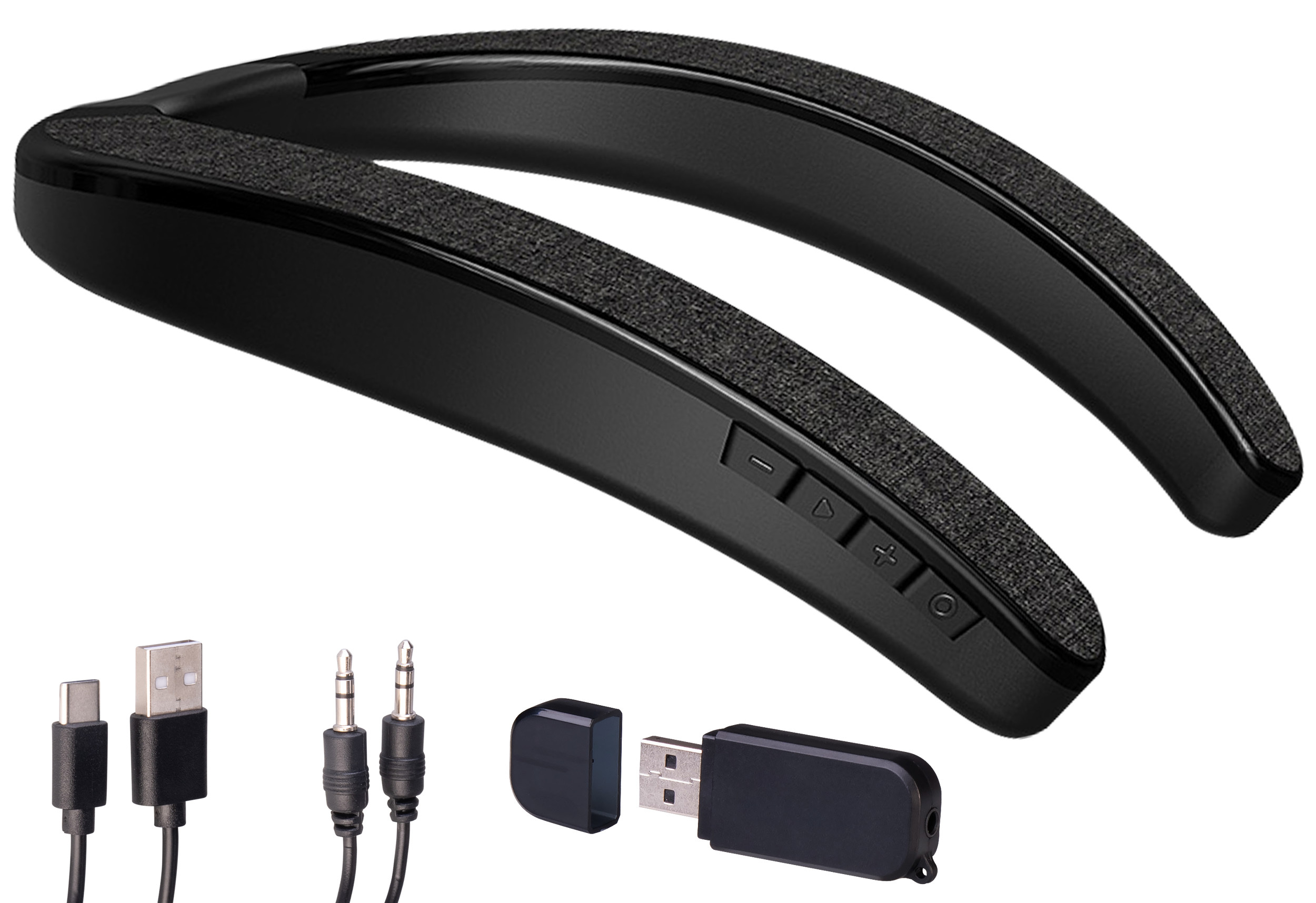 auvisio-2in1-Akku-TV-Nackenlautsprecher-KH-535-mit-Bluetooth-Freisprechen-MP3