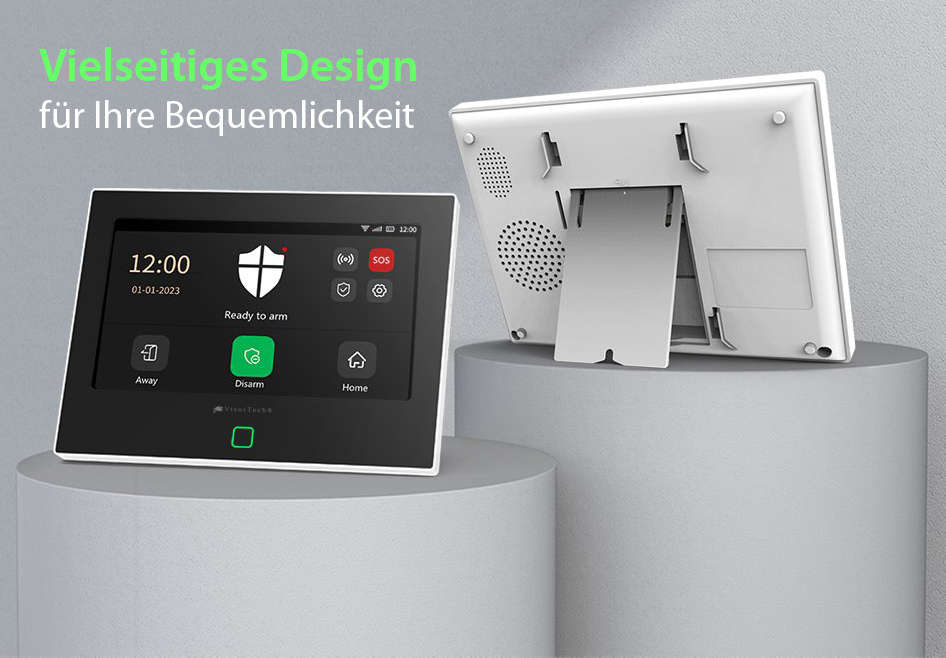 Visortech Wlan G Alarmanlage Xmd Wifi Ips Touch Display App