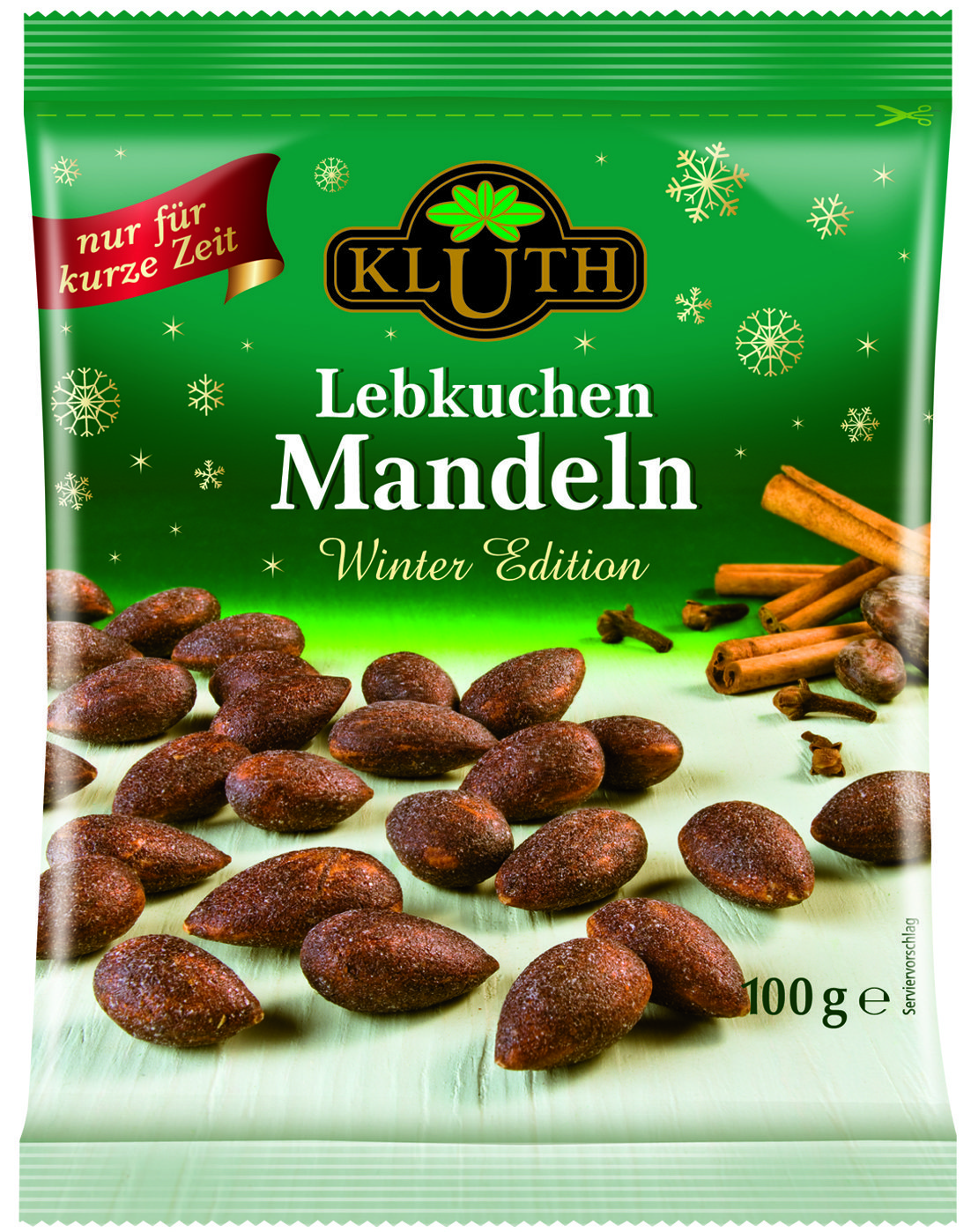 Die festlichen Lebkuchenund Pfeffernuss-Mandeln in limitierter Winter