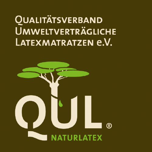Logo der Firma QUL Qualitätsverband Umweltverträgliche Latexmatratzen e.V.