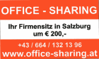 Logo der Firma OFFICE - SHARING - Engelbert + Claudia Wenger