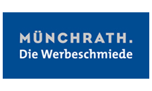 Logo der Firma Münchrath. Die Werbeschmiede