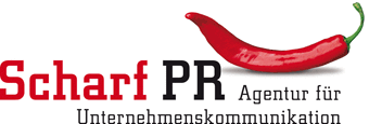 Logo der Firma Scharf PR - Agentur für Unternehmenskommunikation