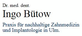 Logo der Firma Dr. med. dent. Ingo Bütow