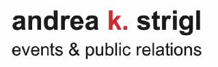 Logo der Firma andrea k. strigl events & public relations