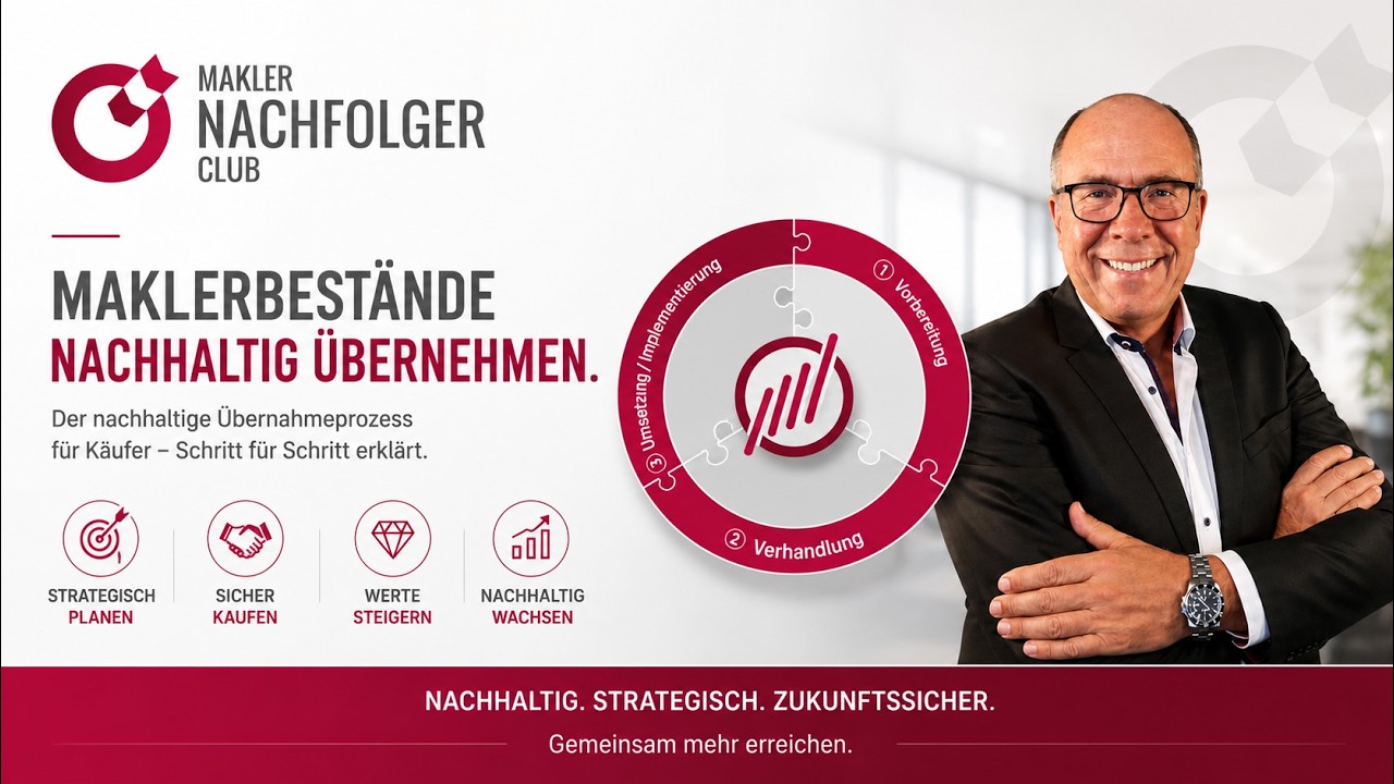 Nachhaltige Übernahme von Maklerbeständen – So gelingt der erfolgreiche Bestandskauf