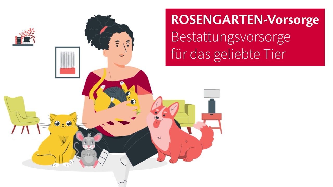 Bestattungsvorsorge für Haustiere und Pferde - ROSENGARTEN-Vorsorge Erklärvideo