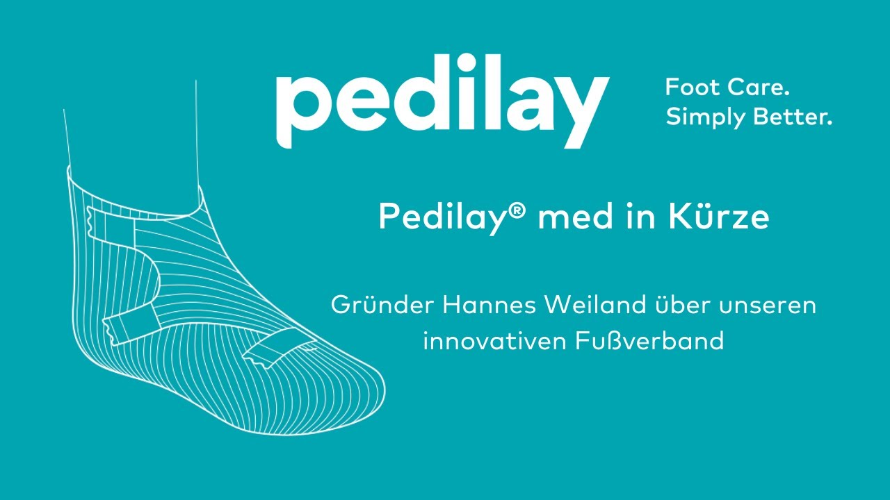 Pedilay® med, der innovative Fußverband - in Kürze erklärt von Gründer Hannes Weiland