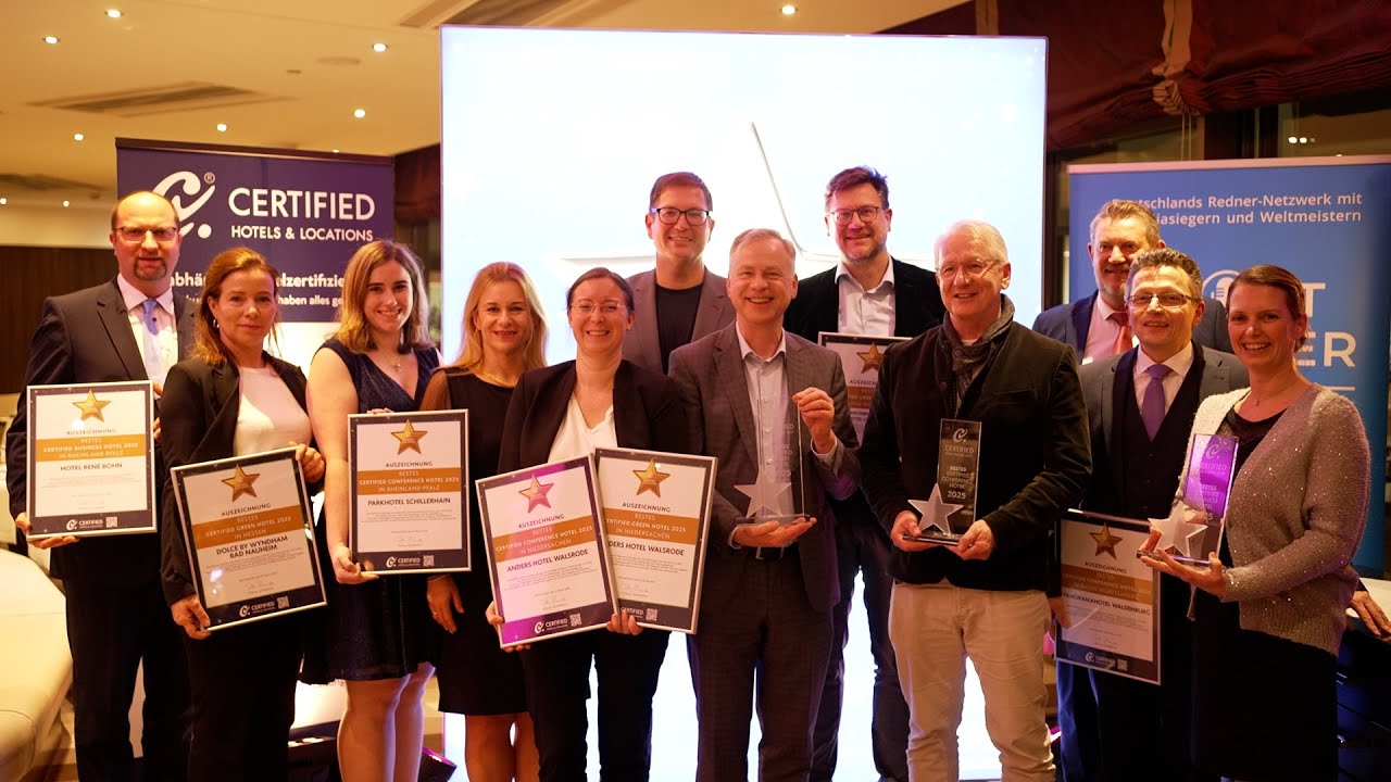 Die besten Certified Hotels 2025 - Highlights der Preisverleihung