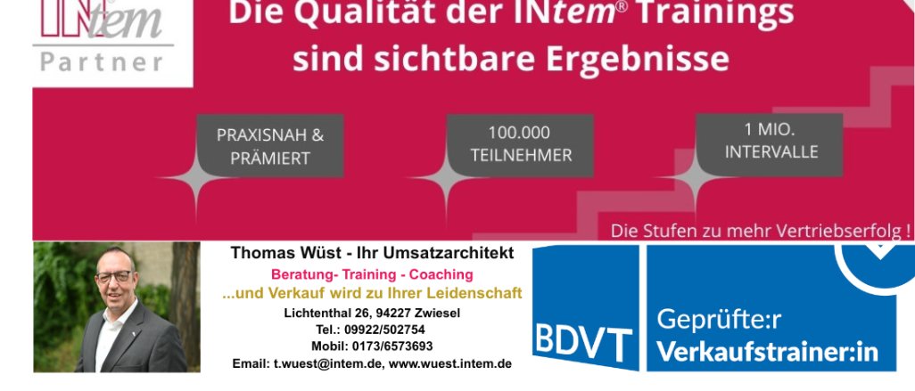 Titelbild der Firma Thomas Wüst - Ihr Umsatzarchitekt