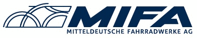 Logo der Firma MIFA Mitteldeutsche Fahrradwerke AG