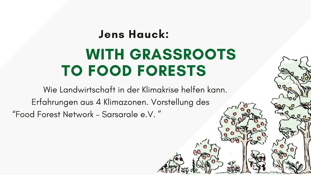 Jens Hauck: "With Grassroots to Food Forests" | Vortrag beim Waldgartenkongress Vernetzungstreffen | Landwirtschaft als Lösungstool in Klimawandel und Biodiversitätskrise